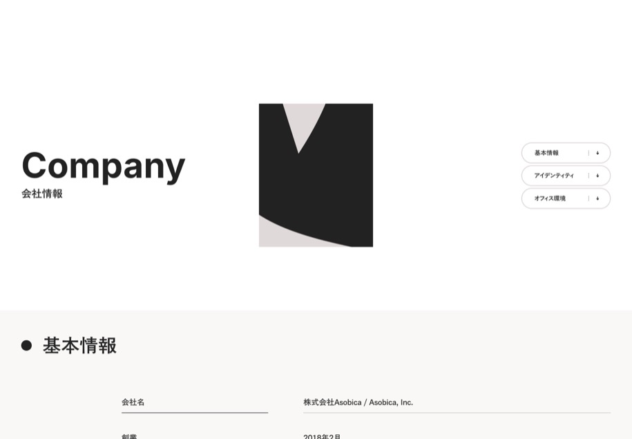 Asobica のパソコン表示