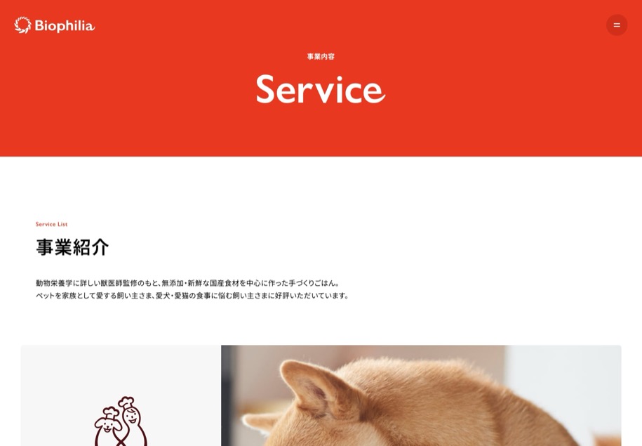 Biophilia のパソコン表示