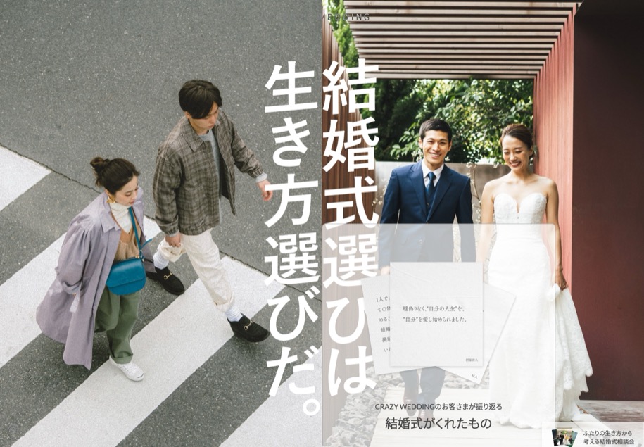 CRAZY WEDDING のパソコン表示