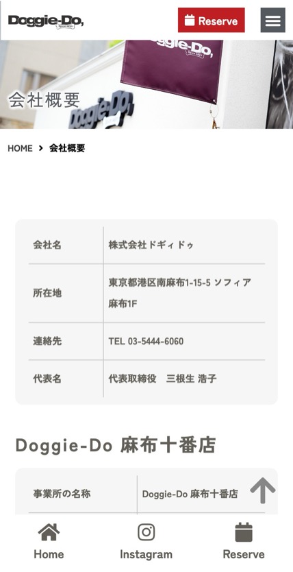Doggie-Do のスマホ表示