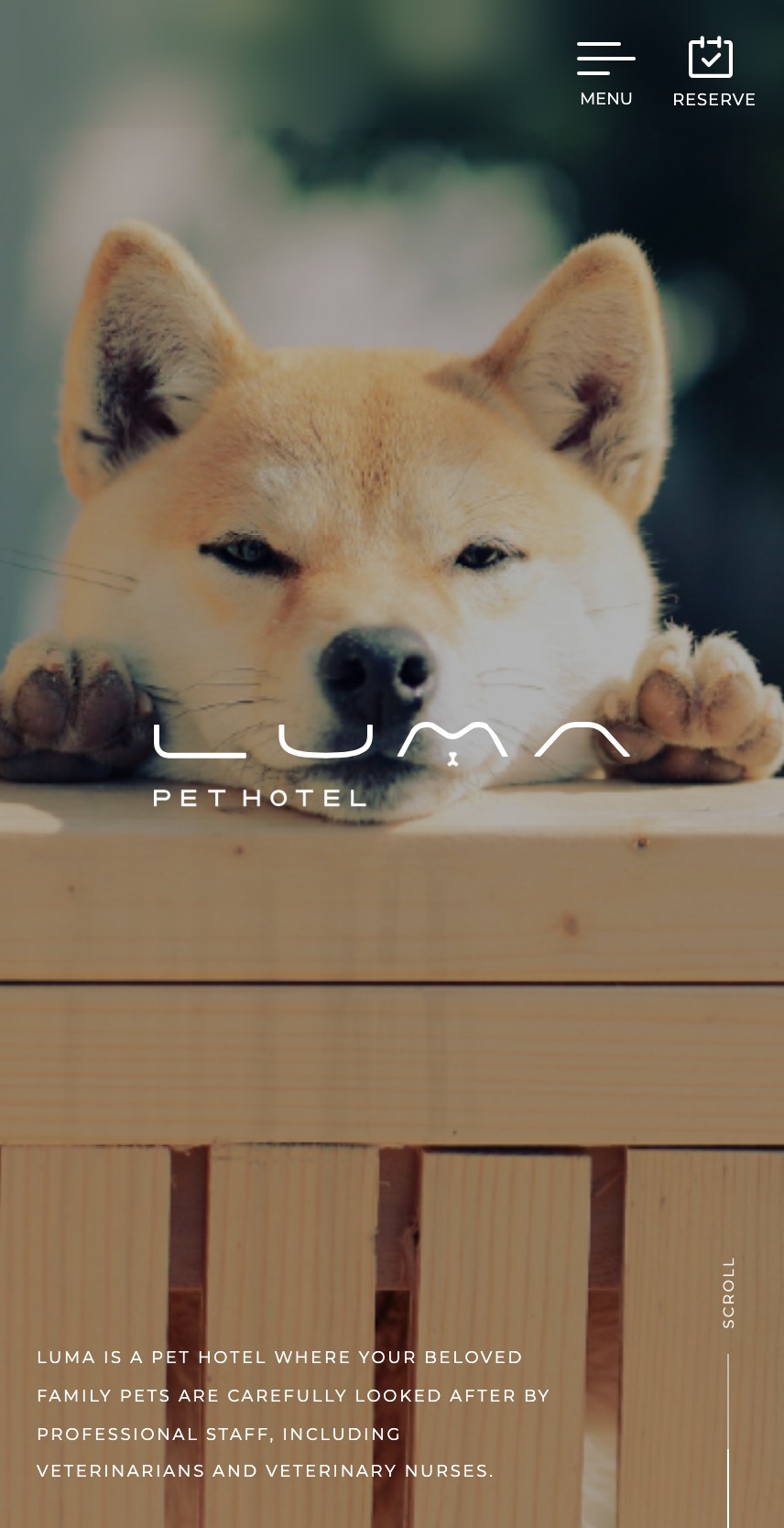 LUMA PET HOTEL のスマホ表示