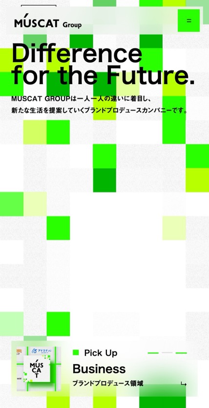 株式会社MUSCAT GROUP のスマホ表示