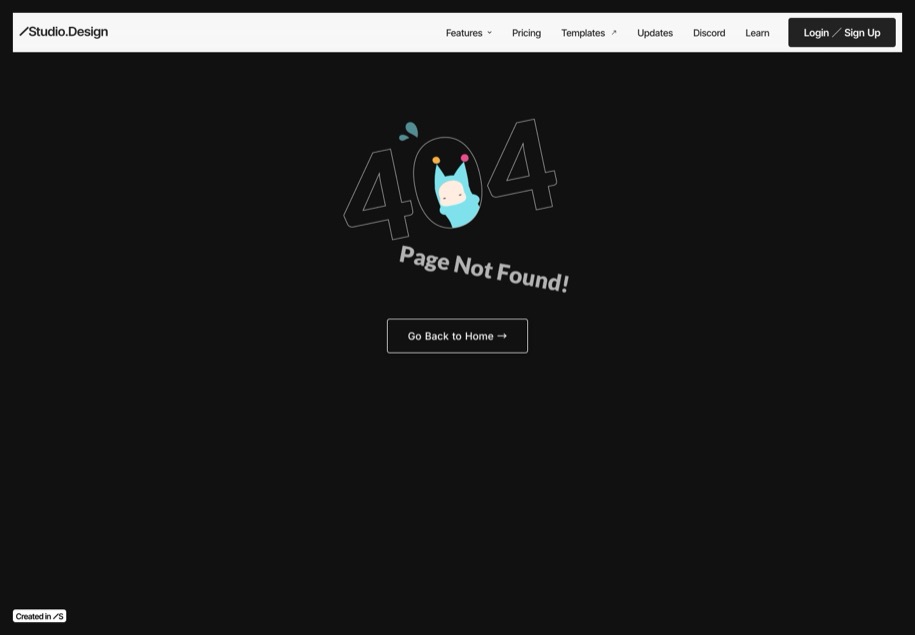 STUDIO（ノーコードCMS） のパソコン表示