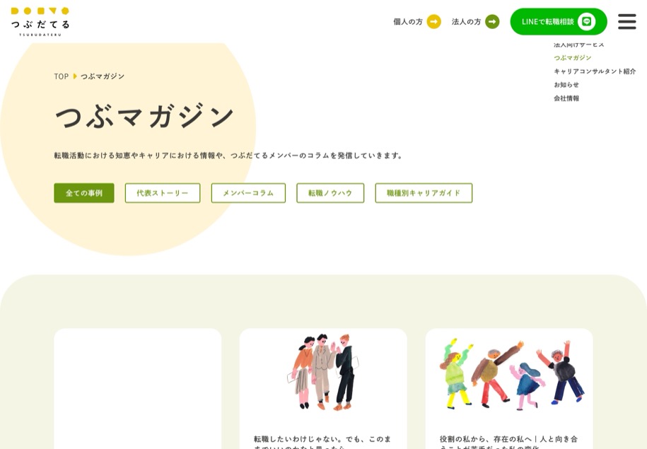 つぶだてる のパソコン表示